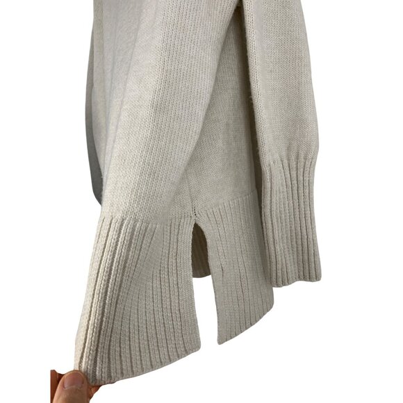 H&M Womens Large Beige Knit Sweater thick relaxed tunic RAA10441 - Picture 7 of 7